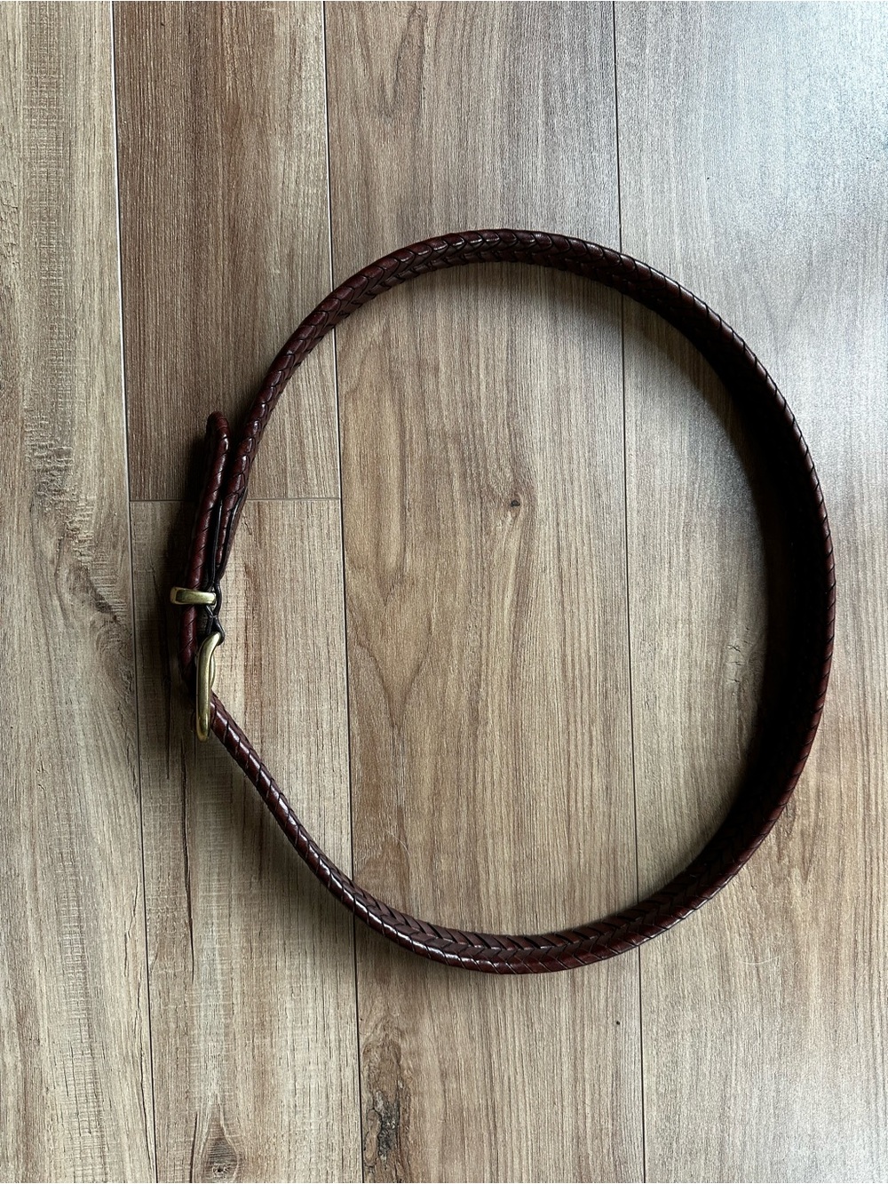 Coach Braided Leather Belt - 38”